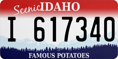 ID license plate I617340