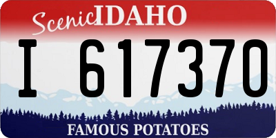 ID license plate I617370