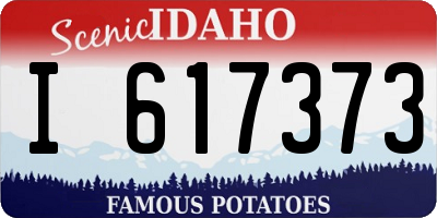 ID license plate I617373