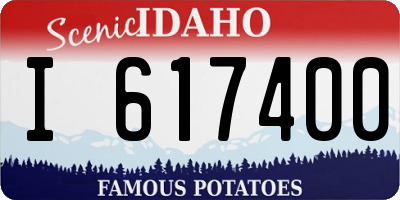 ID license plate I617400