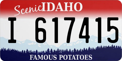 ID license plate I617415