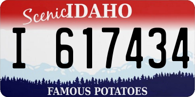 ID license plate I617434