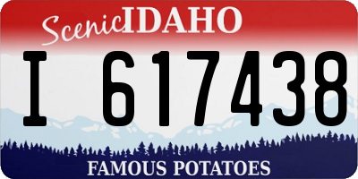 ID license plate I617438