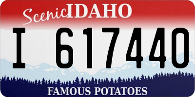 ID license plate I617440