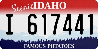 ID license plate I617441