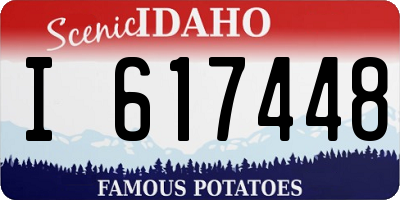 ID license plate I617448