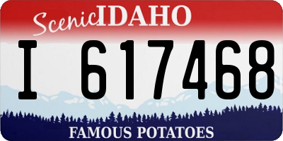 ID license plate I617468
