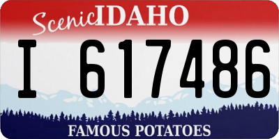 ID license plate I617486