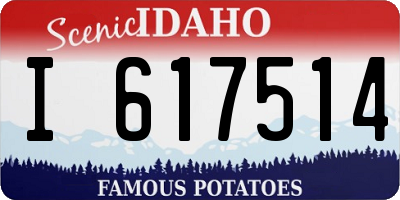 ID license plate I617514