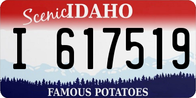 ID license plate I617519