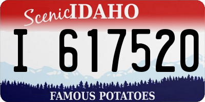 ID license plate I617520