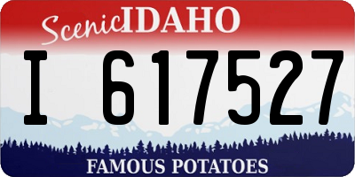 ID license plate I617527