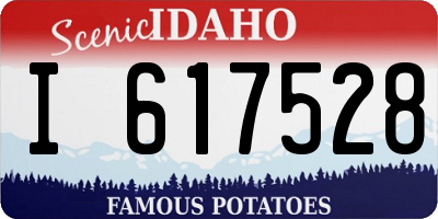 ID license plate I617528