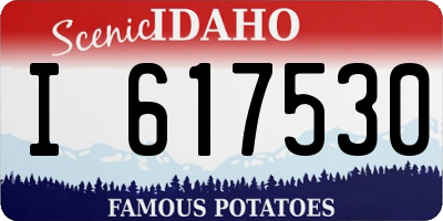 ID license plate I617530