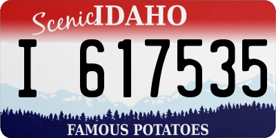 ID license plate I617535