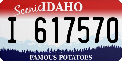 ID license plate I617570