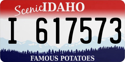 ID license plate I617573