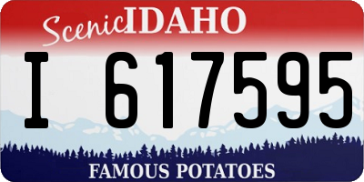 ID license plate I617595