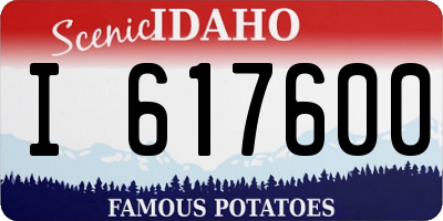 ID license plate I617600