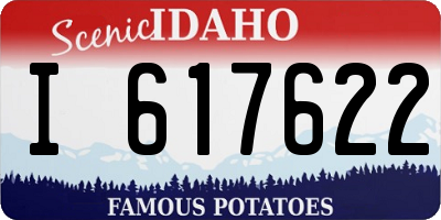 ID license plate I617622