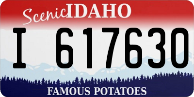 ID license plate I617630