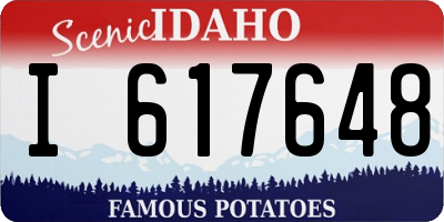 ID license plate I617648