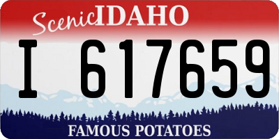 ID license plate I617659