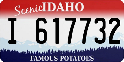 ID license plate I617732