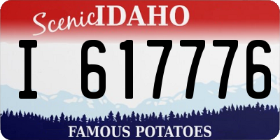 ID license plate I617776