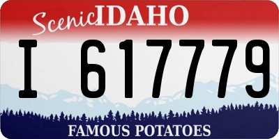 ID license plate I617779
