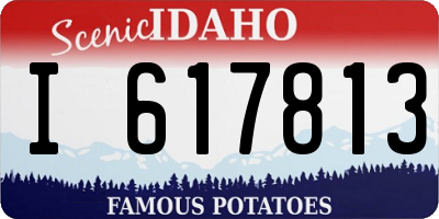 ID license plate I617813