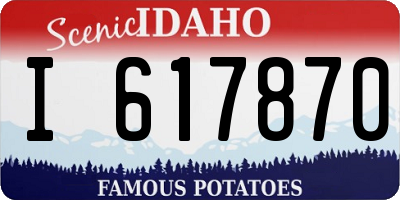 ID license plate I617870