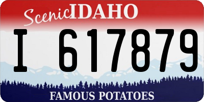 ID license plate I617879