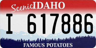 ID license plate I617886