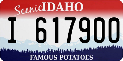 ID license plate I617900