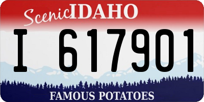ID license plate I617901
