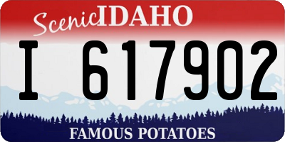 ID license plate I617902