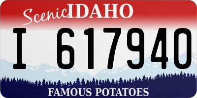 ID license plate I617940