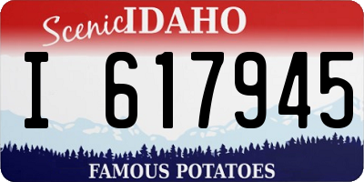 ID license plate I617945