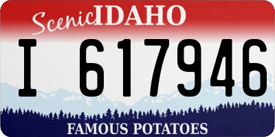 ID license plate I617946