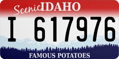 ID license plate I617976