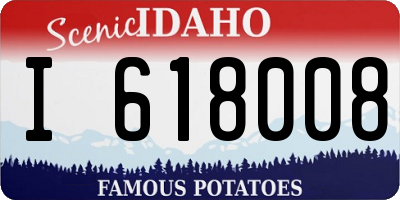 ID license plate I618008