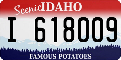 ID license plate I618009