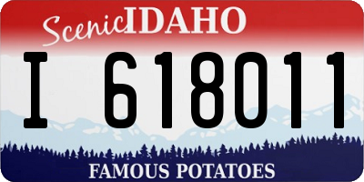 ID license plate I618011