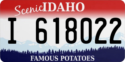 ID license plate I618022