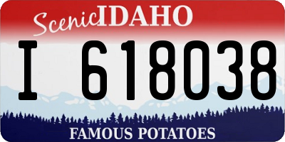 ID license plate I618038