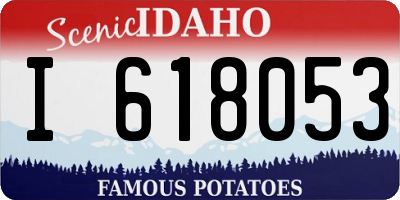 ID license plate I618053