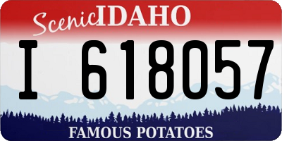 ID license plate I618057