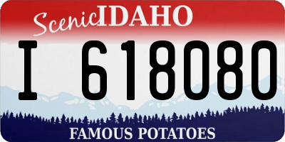 ID license plate I618080