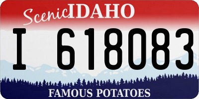 ID license plate I618083